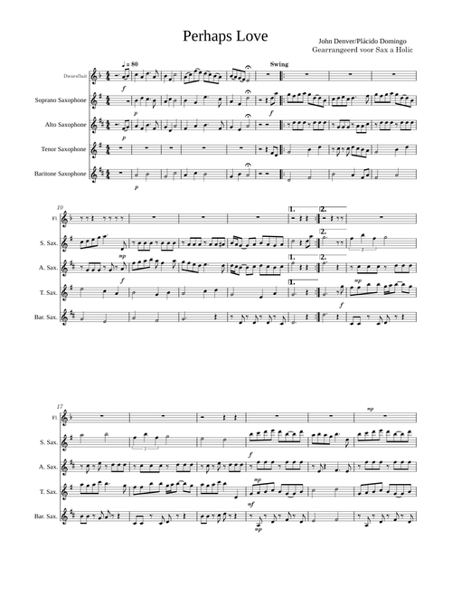Perhaps love – John Denver (swing versie)