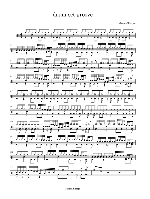 drum set groove