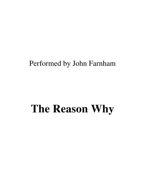 The Reason Why (Arr. Ronn M) - John Farnham (Small Ensemble)