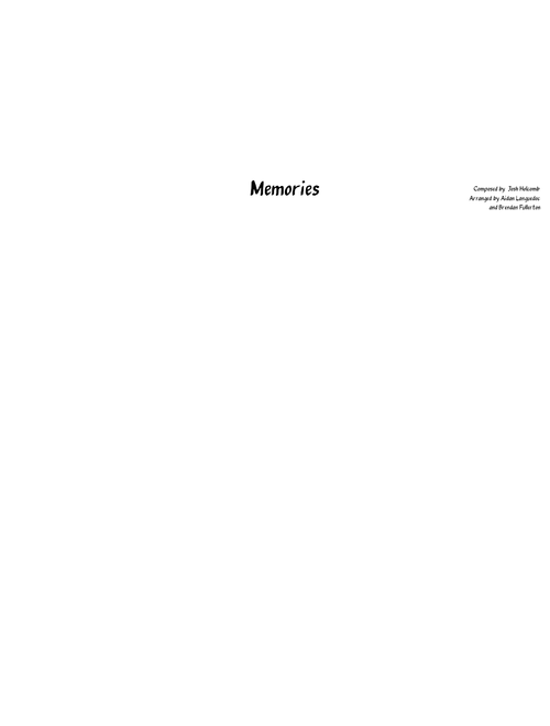 Memories Jazz Arrangement