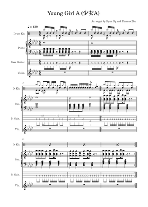 Young Girl A – siinamota Young Girl A For Percussion Ensemble