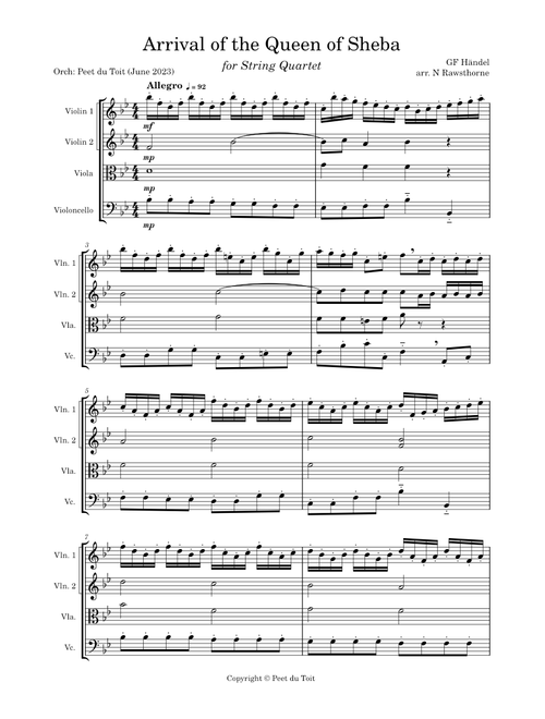 The Arrival of the Queen of Sheba – Georg Friedrich Händel