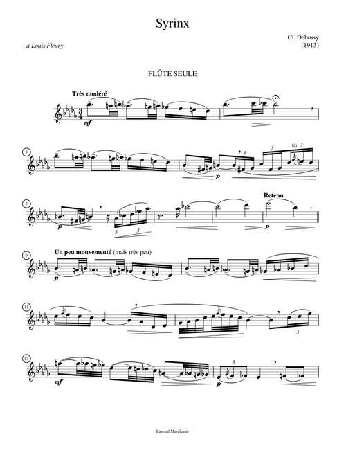 Claude Debussy - Syrinx