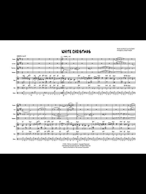 White Christmas (Arr. Joseph Hasper) - Dave Koz & Kelly Sweet (Small Ensemble)