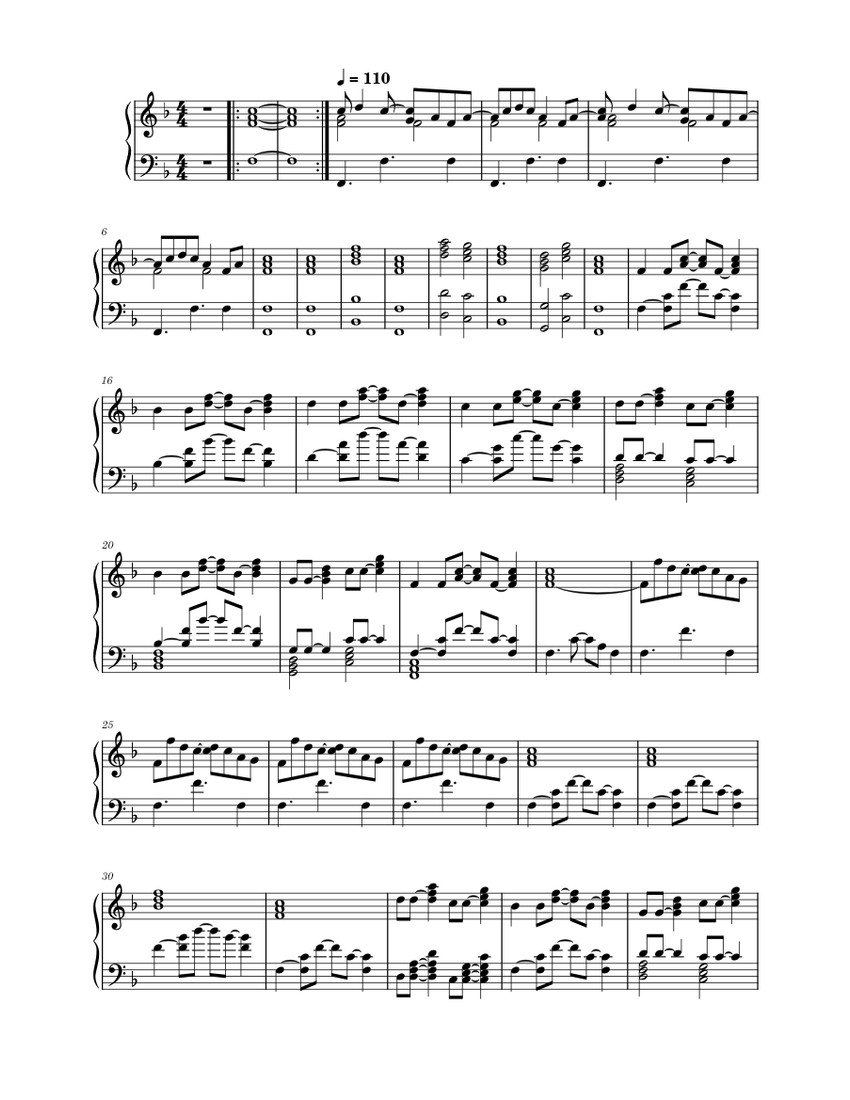 Cups Anna Kendrick Sheet music for Piano (Solo)