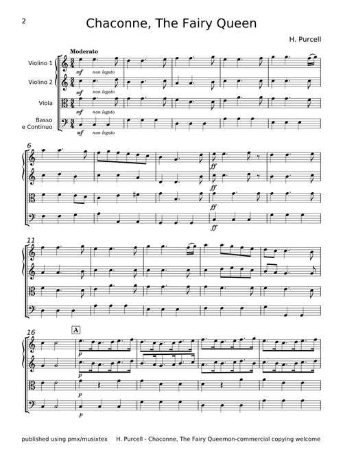 Chaconne - Henry Purcell