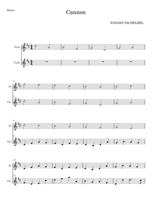 Cannon - Johann Pachelbel