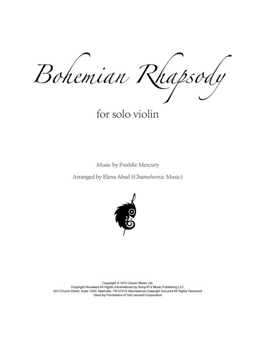 Bohemian Rhapsody (Arr. Elena Abad) - Queen (Violin Solo)
