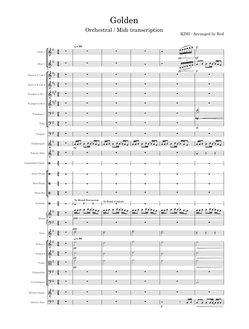 Golden (Kpop Demon Hunters) - Orchestral Arrangment – aqualowtimes