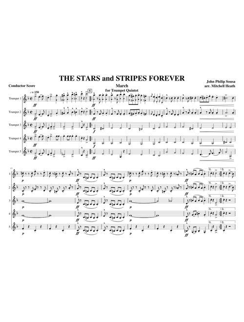 The Stars and Stripes Forever for Five Trumpets