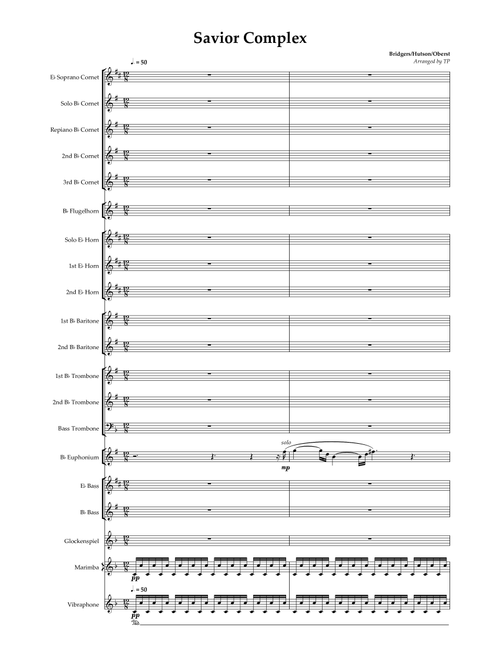 Savior Complex (Arr. Tim Pannell) - Phoebe Bridgers (Brass Band)