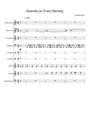 Akatsuki no Yona - Yun & IkSu, Farewell Sheet music for Akatsuki no Yona - Yun & IkSu, Farewell Sheet music for