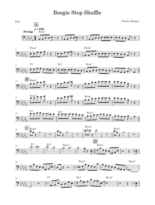 Boogie stop shuffle – Charles Mingus Boogie Stop Shuffle