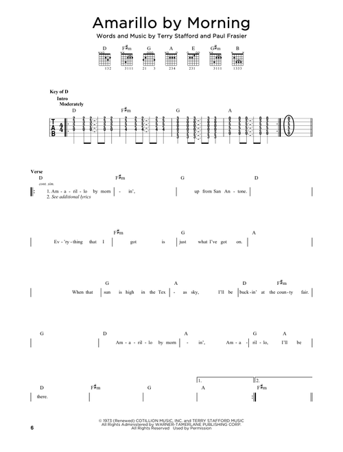 Amarillo By Morning - George Strait