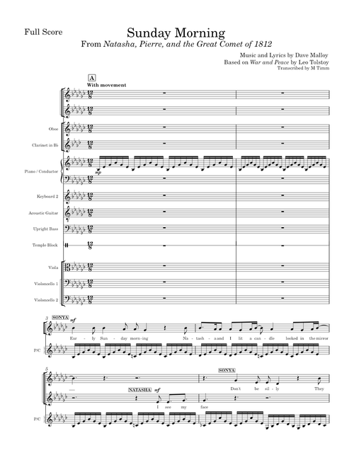 Sunday Morning (Full Score)