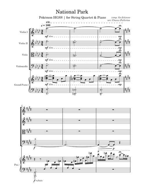 National Park | for Piano Quartet