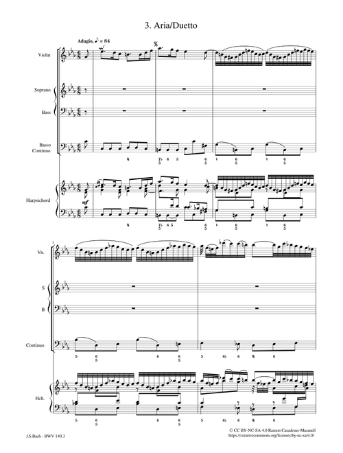 Wachet auf, ruft uns die Stimme, BWV 140 – Johann Sebastian Bach Wachet auf, ruft uns die Stimme, BWV 140 / Mvt. 3 – Johann Sebastian Bach BWV 140.3