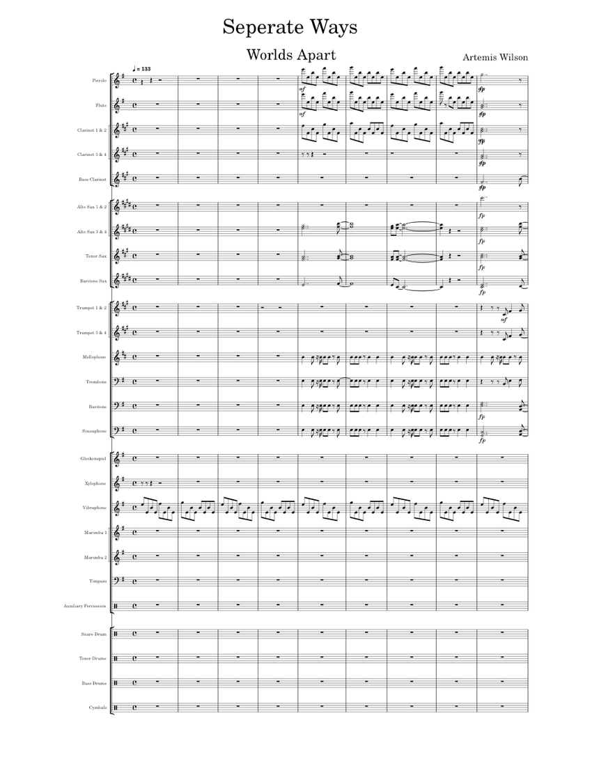 Separate Ways (Wolds Apart) Journey Seperate_Ways Sheet music for