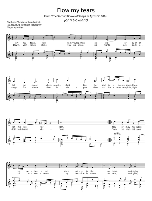 Flow, My Tears - John Dowland