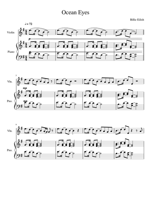 Ocean Eyes Violin