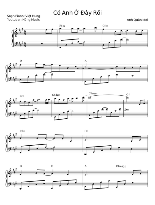 Có Anh Ở Đây Rồi - Việt Hùng
