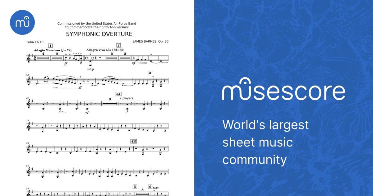 交響的序曲／Symphonic Overture - James Barnes – ウィンズスコア