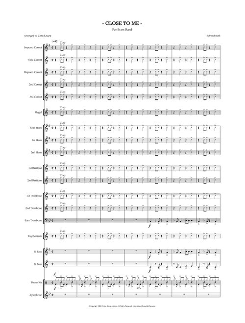 Close To Me (Arr. Chris Knapp) - The Cure (Brass Band)