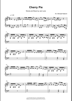 Cherry pie - Warrant Sheet Music for Piano (Piano Quartet