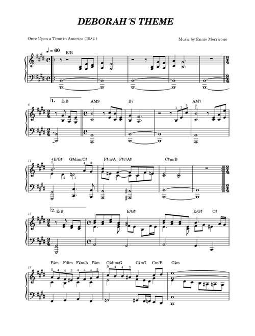Deborah's Theme (Once Upon a Time in America) - Ennio Morricone