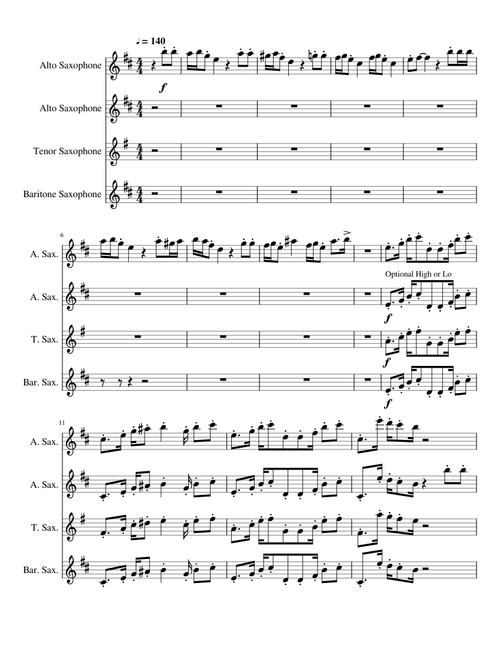Floral Fury Sax Quartet