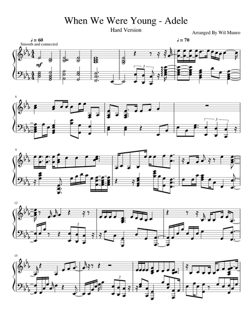 When we Were Young - Adele (Hard Version)