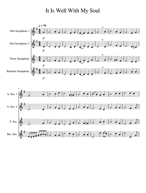 It is well with my soul – Misc Praise Songs It Is Well With My Soul