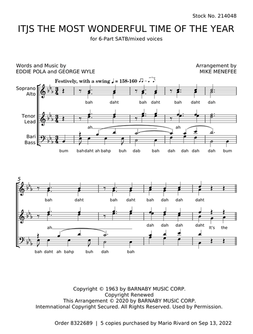 It's the Most Wonderful Time of the Year - Eddie Pola, George Wyle