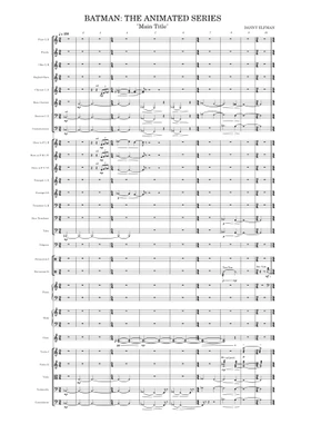 Free Batman: The Animated Series - Main Title by Danny Elfman sheet music |  Download PDF or print on 