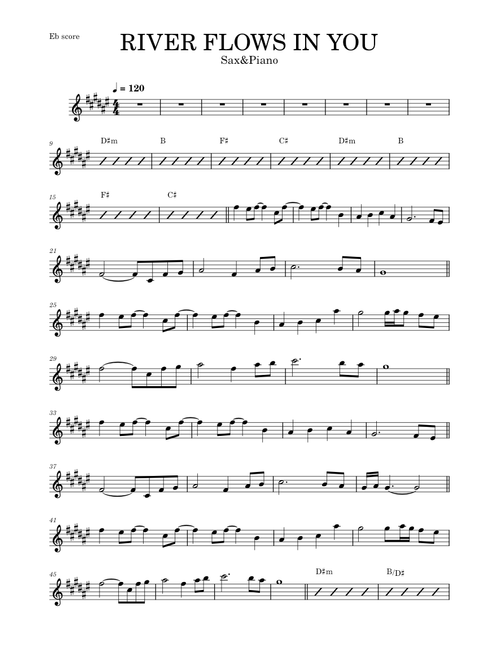 River Flows in You – Yiruma (Sax&Piano)
