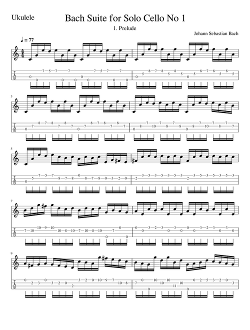 Bach Cello Suite 1.1 - Prelude