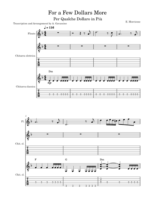 For a few dollars more – Ennio Morricone