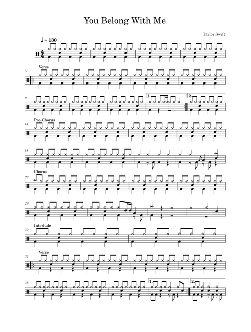You Belong With Me – Taylor Swift