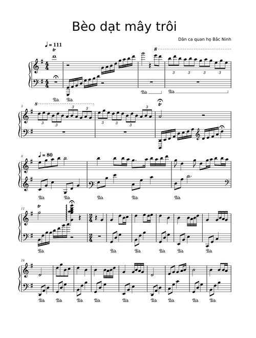 Bèo dạt mây trôi – Quan họ Bắc Ninh