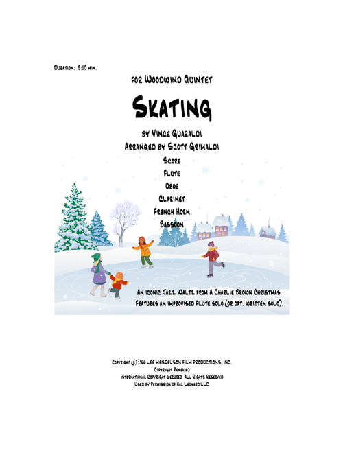 Skating (Arr. Scott Grimaldi) - Vince Guaraldi (Small Ensemble)