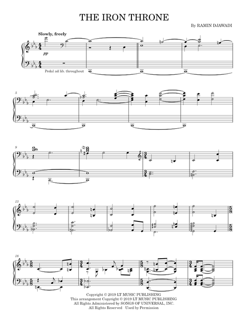 The Iron Throne - Ramin Djawadi (Piano Solo)