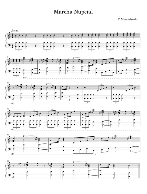Marcha Nupcial - F. Mendelssohn
