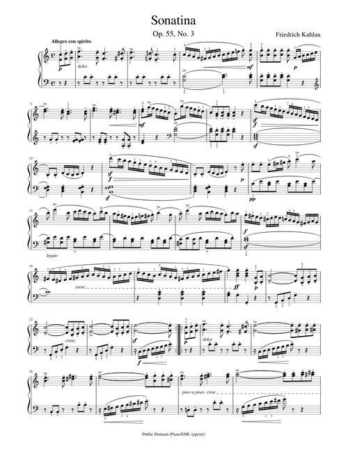 Op. 55, No. 3 - Sonatina - Kuhlau