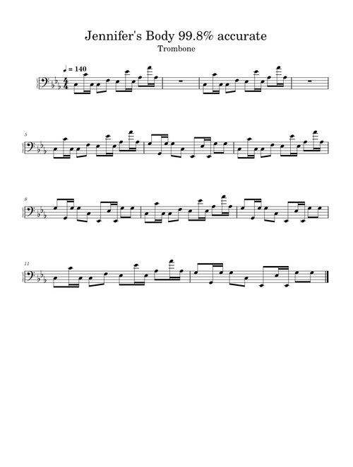Jennifer's Body - Ken Carson (trombone)