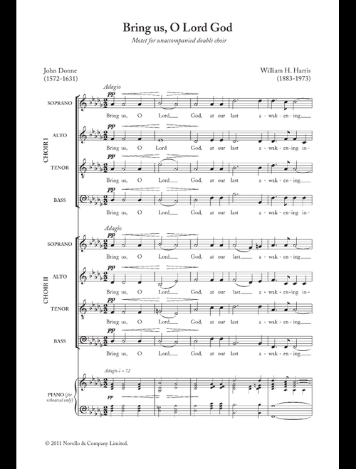 Bring Us, O Lord God - William H Harris (Piano-Vocal-Guitar (Piano Accompaniment))