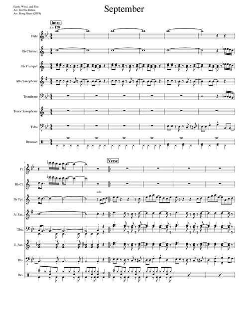 September (Earth, Wind & Fire) for Yr10 Band