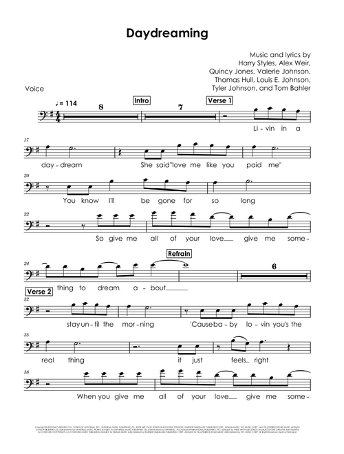 Daydreaming (Arr. David Lartey) - Harry Styles (Vocal Solo)