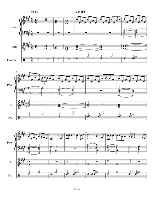 Beyonce's Halo with Counter Melody and Rhythm
