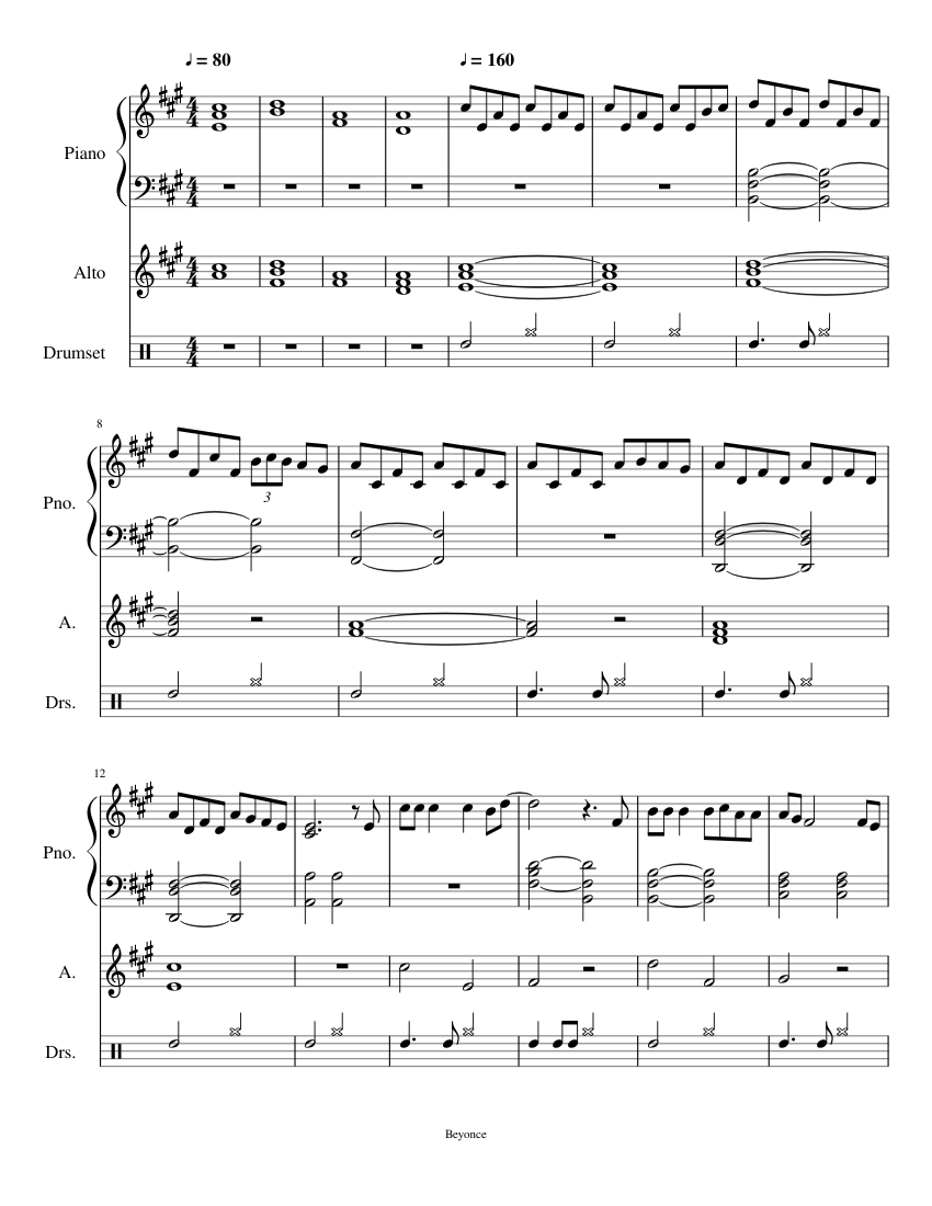 Helloween,MasterOf the rings,Bandscore楽譜 Halloween - Halloween Theme 楽譜 by Right Now Piano