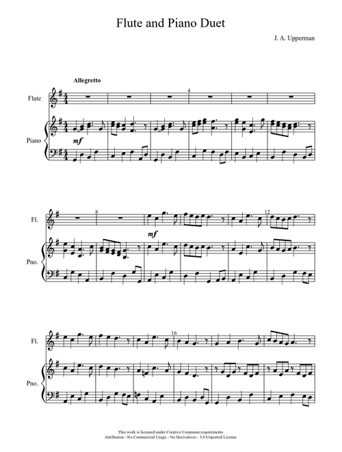 Flute and Piano Duet